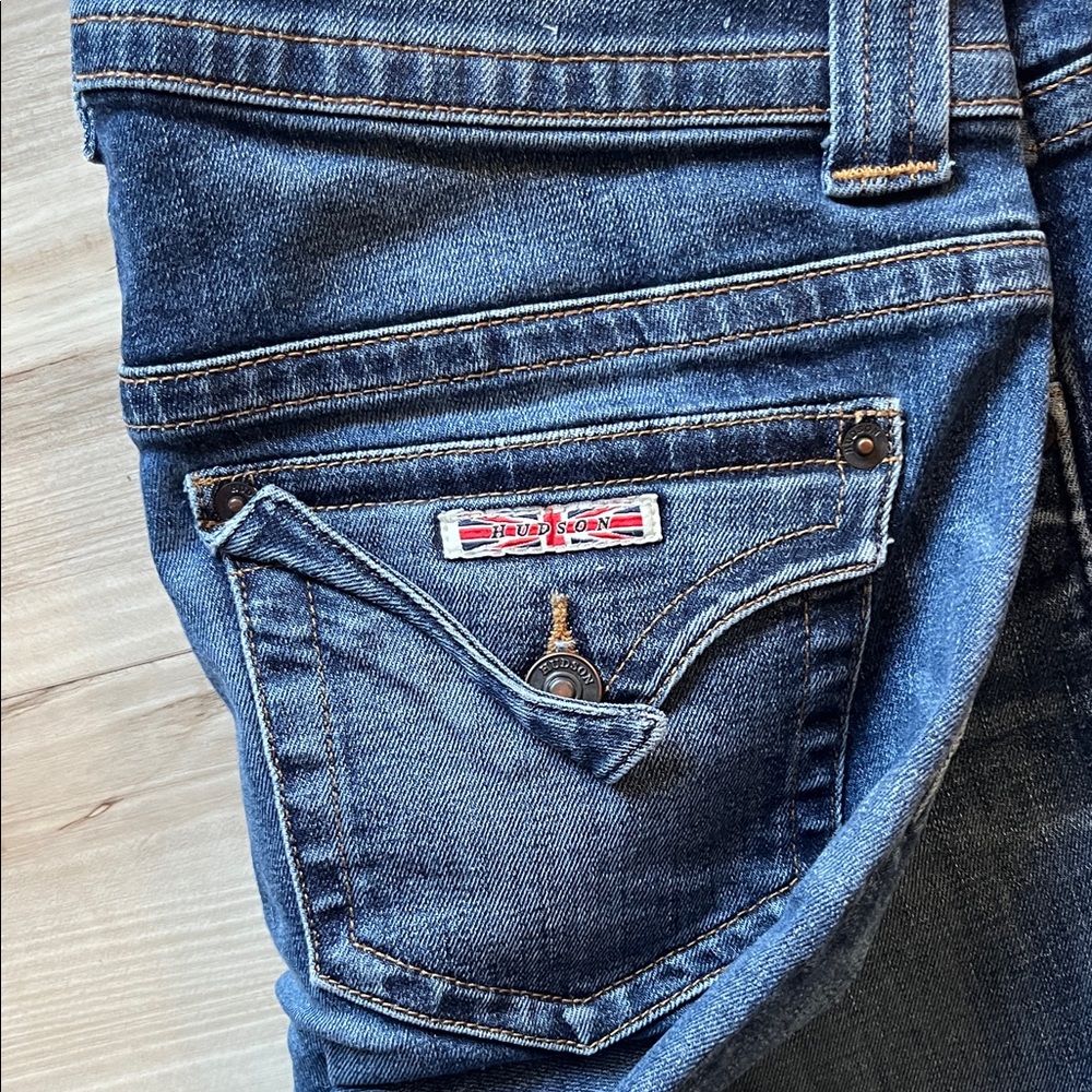 Hudson Jeans Dark Blue Flare Women's Denim - Picture 3 of 3